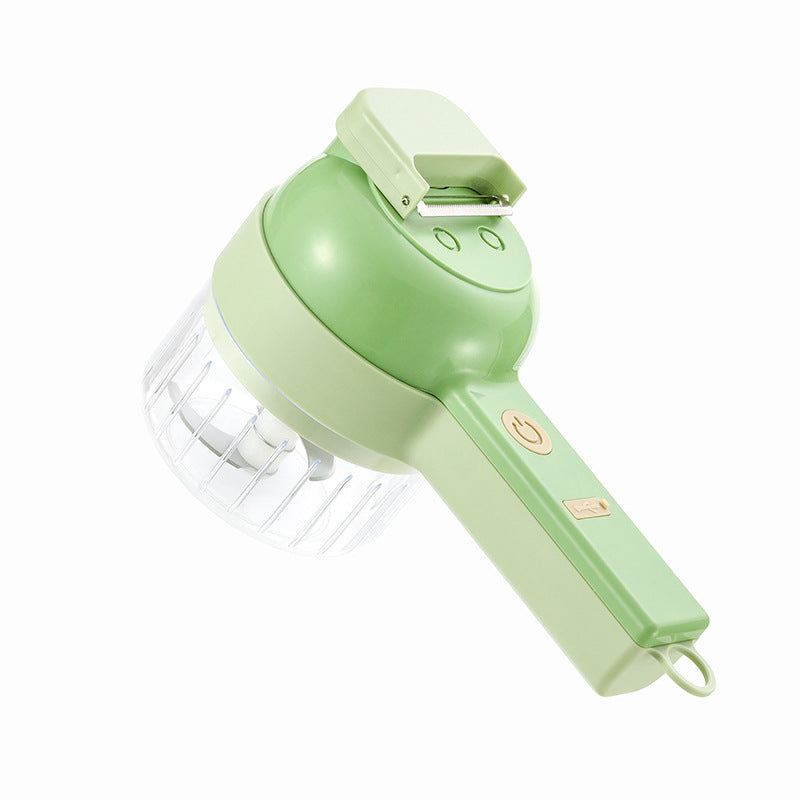 Multifunctional Electric Vegetable Slicer Kitchen Fruit Salad Cutter Carrot Potato Chopper Cutting Machine Stainless Steel Blade - Image 7