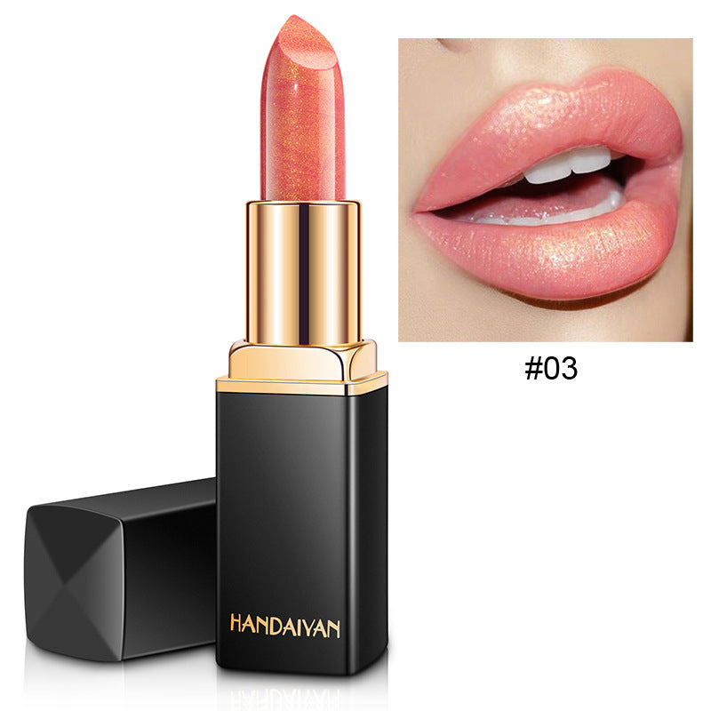 Shiny Metallic Lipstick Pearlescent Color Temperature Change Lipstick Gilt Lipstick - Image 19