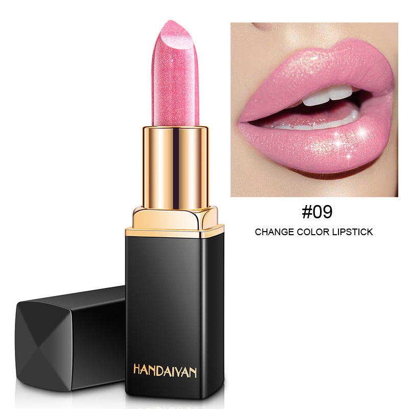 Shiny Metallic Lipstick Pearlescent Color Temperature Change Lipstick Gilt Lipstick - Image 15