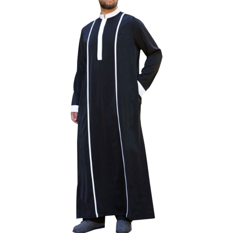 Muslim Costume Halloween Long Sleeve C Suit Kaftan Islamic Jubba Costume Robe - Image 4