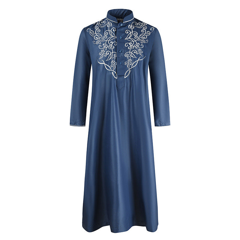 Spring And Summer Men'S Robe, Middle Eastern Muslim Long-Sleeved Robe - Image 10