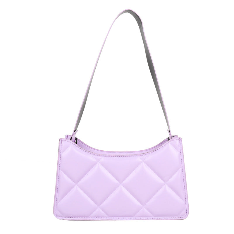 Ladies Bags Shoulder Underarm Bags Diagonal Bags Lingge Casual Small Square Bags - Image 10