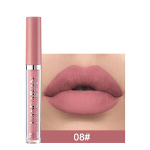 Non-fading Matte Lip Gloss Liquid Lipstick #08 (FREE SHIP WORLDWIDE)
