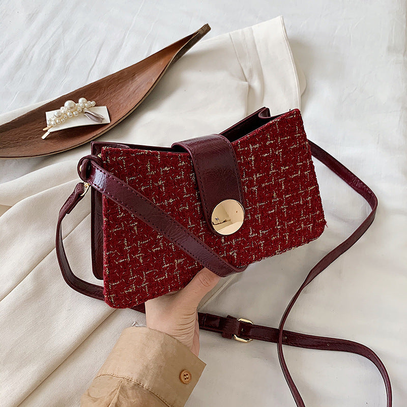 New Autumn And Winter Fashion Woollen Underarm Bags - Image 5