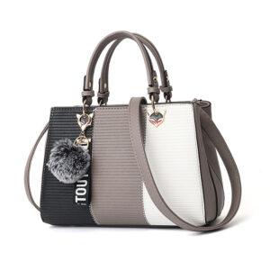 Women’s hairball ornaments totes patchwork Party Messenger Crossbody Handbag Women’s hairball ornaments totes patchwork Party Messenger Crossbody Handbag