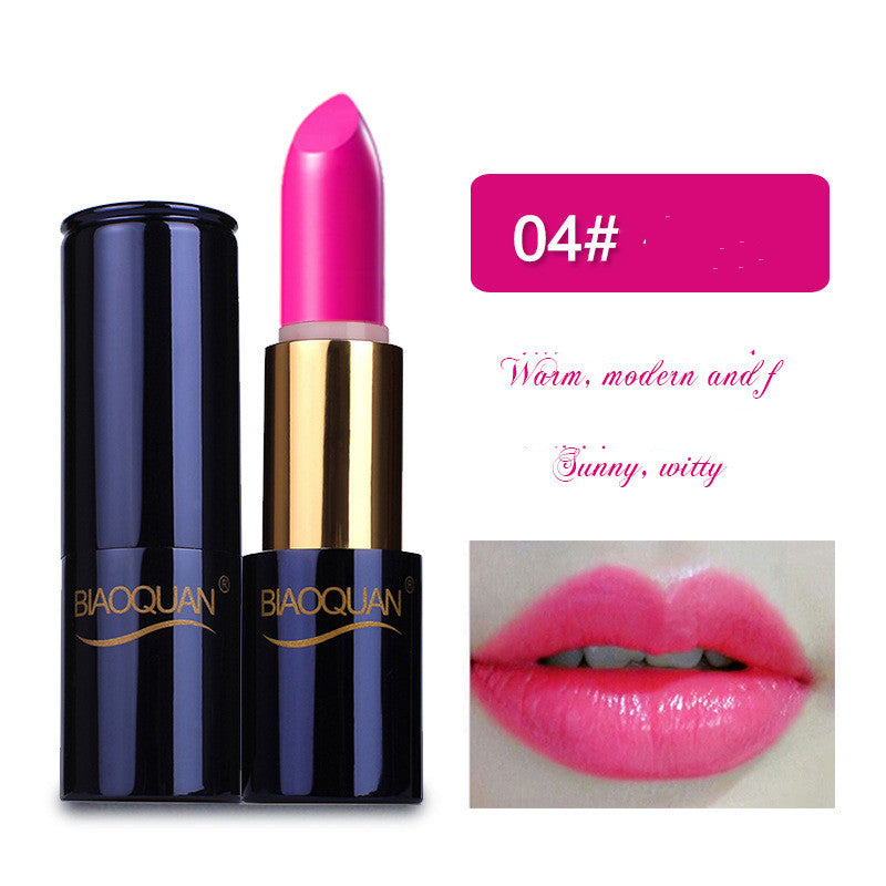 Rose Purple Shining Lip Glaze Glitter Moisturising Lipstick - Image 3