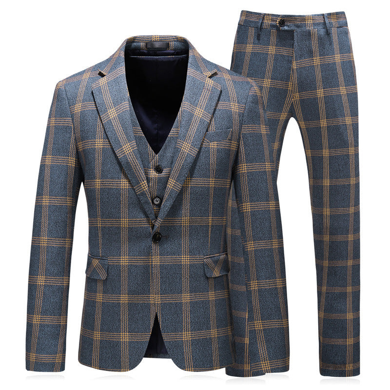 Men's Business Wedding Dress Suit Set - Image 10