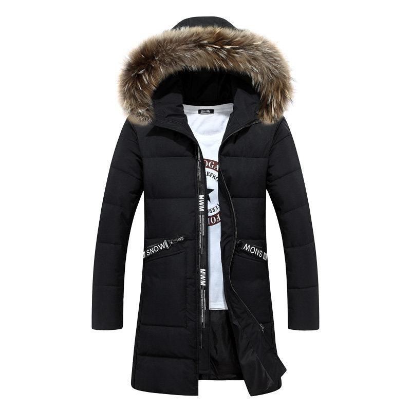 Men s Warm Overcoat Winter Coat Parka Hooded Jackets - Image 6