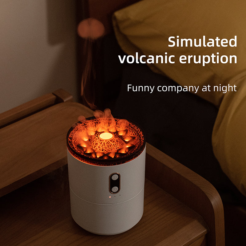 Volcanic Flame Aroma Essential Oil Diffuser USB Portable Jellyfish Air Humidifier Night Light Lamp Fragrance Humidifier - Image 5