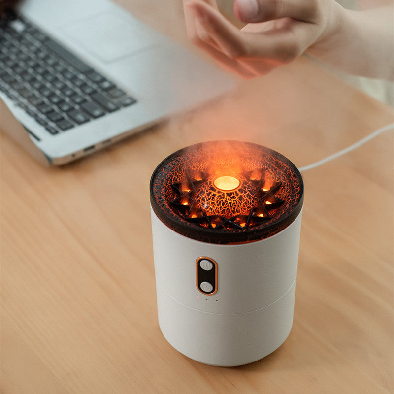 Volcanic Flame Aroma Essential Oil Diffuser USB Portable Jellyfish Air Humidifier Night Light Lamp Fragrance Humidifier - Image 10
