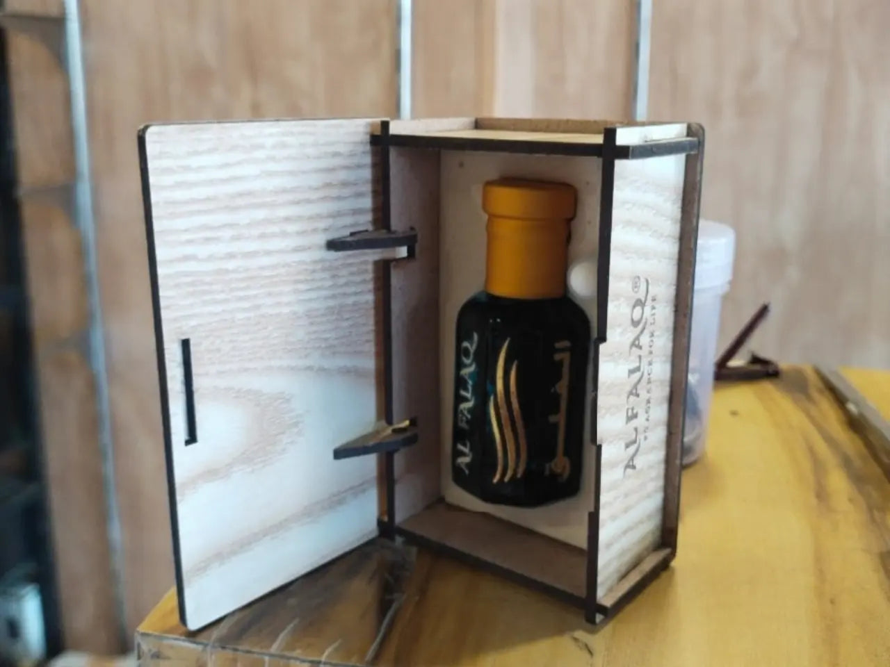 MFHL Gifting 24 Carat Gold Attar Perfume With Wooden Case Box - Image 3