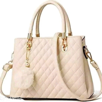Cream Handbag For Women And Girls