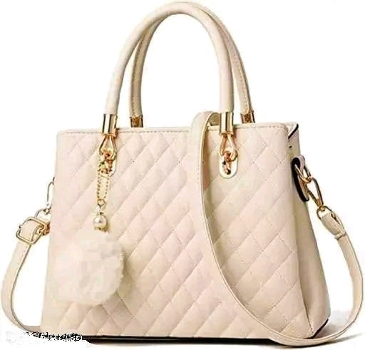 Cream Handbag For Women And Girls