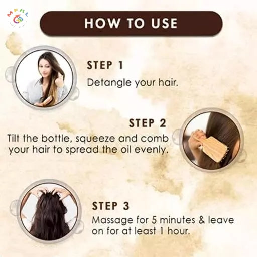 Black Seed Onion Oil for Hair Growth with comb applicator - Image 3