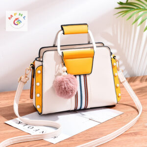 White designer sling bag for women