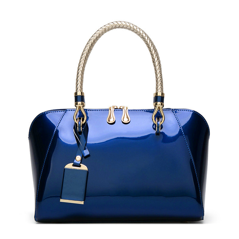 Patent Leather Handbags Shiny Handbag Fashion One-shoulder Diagonal Bag - Image 3
