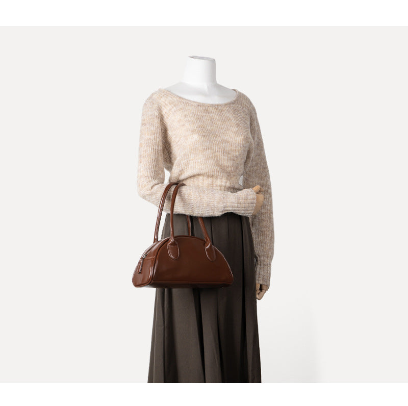 Women's New Retro Grand Handbag Semicircle - Image 3