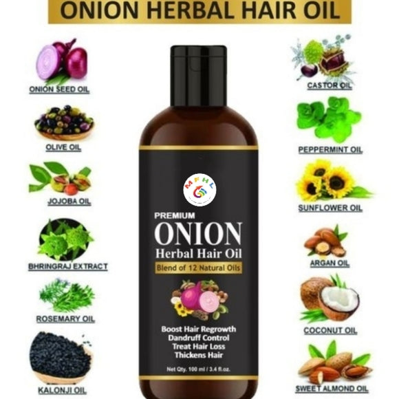 MFHL Herbal Onion Oil To Control Hairfall, Hairloss & Stimulate Hair Regrowth - Image 4