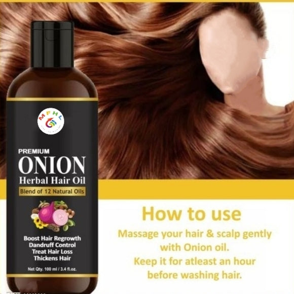 MFHL Herbal Onion Oil To Control Hairfall, Hairloss & Stimulate Hair Regrowth - Image 5