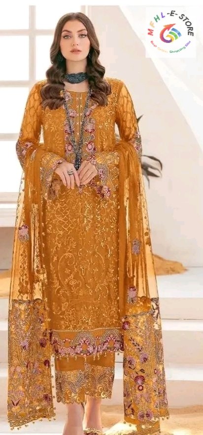 Yellow Pakistani Suit for Women - Image 3