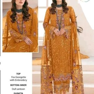 Yellow Pakistani Suit for Women