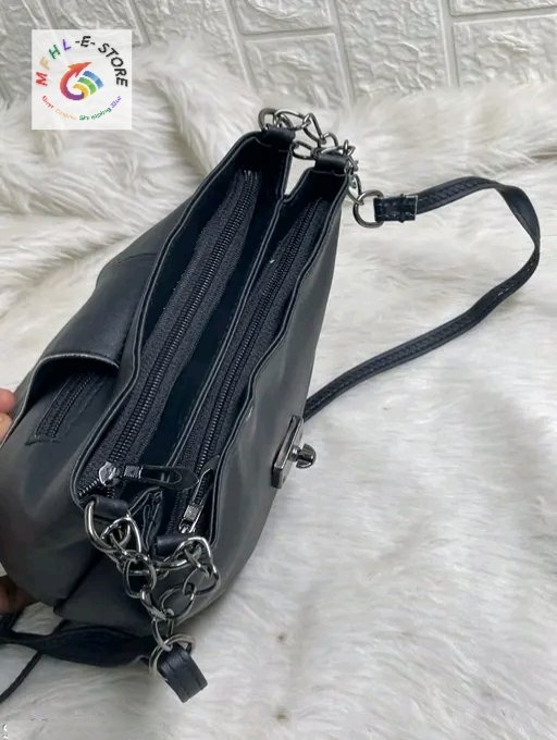 Black Convertible Sling Bag for Women – 2-in-1 Shoulder & Crossbody Bag - Image 3